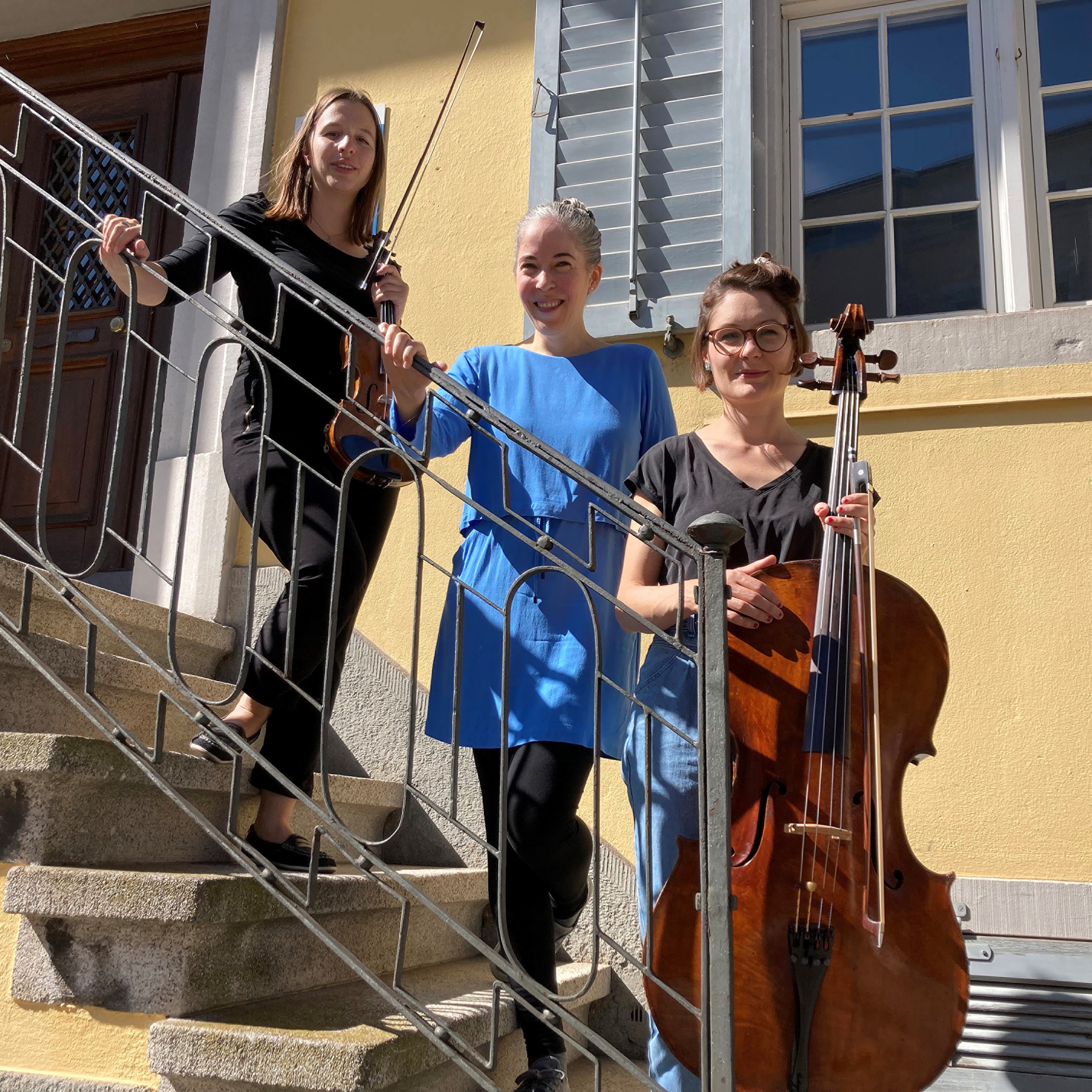 „Merkwürdig ist Rorschach“: Eine Schweizer Reise mit Familie Mendelssohn. Simone Keller (Klavier) Cristina Janett (Cello) Flurina Sarott (Violine) Philip Bartels (Sprecher)