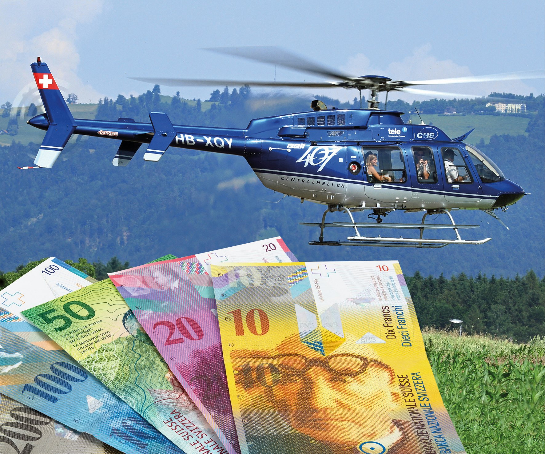 Voucher for helicopter fligth ab CHF 250.-