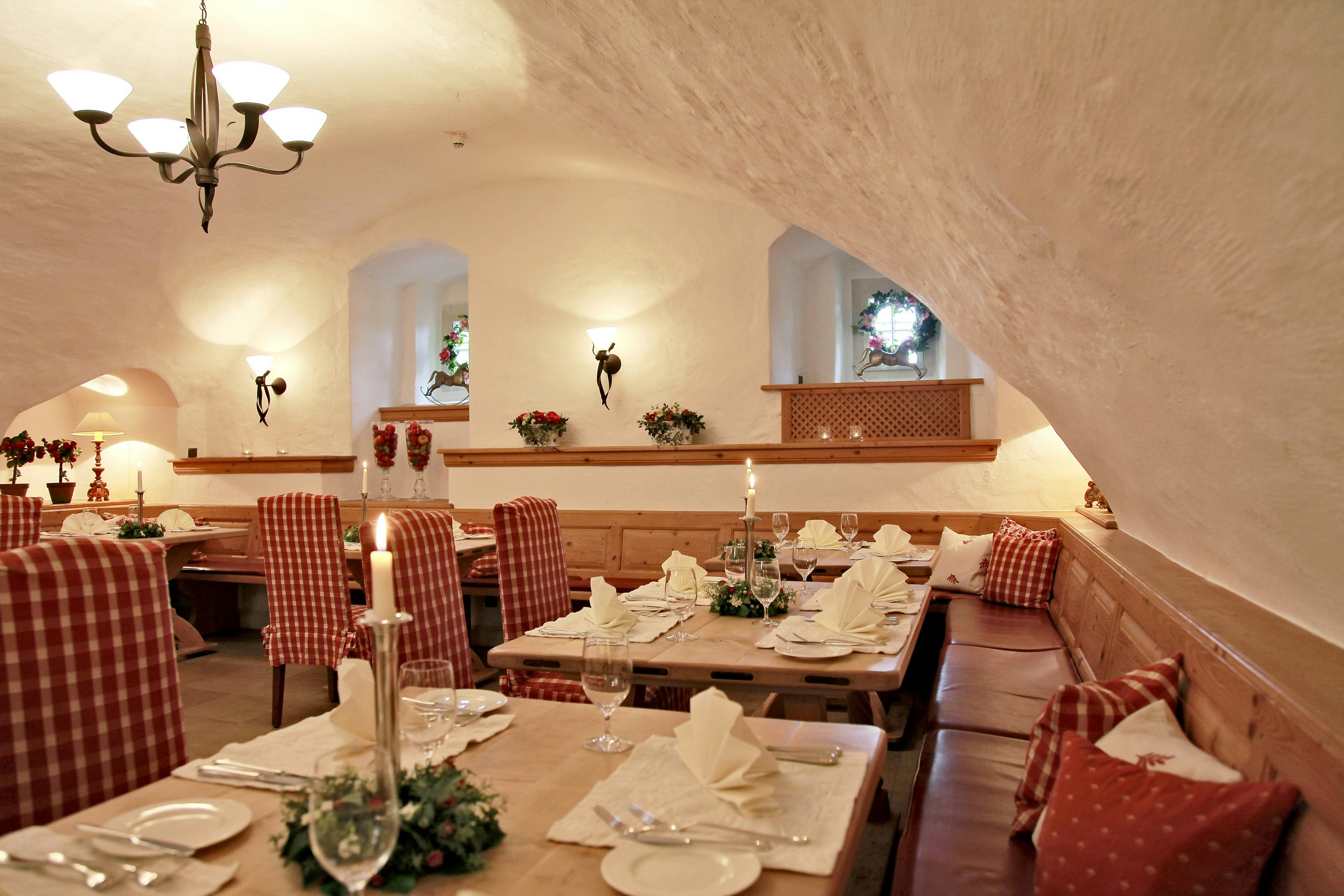Menu in our restaurant "Schlosskeller"