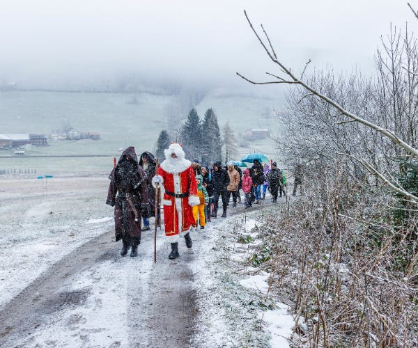 Chlausfahrt ins Rietli ab St. Gallen, Teufen, Bühler oder Gais