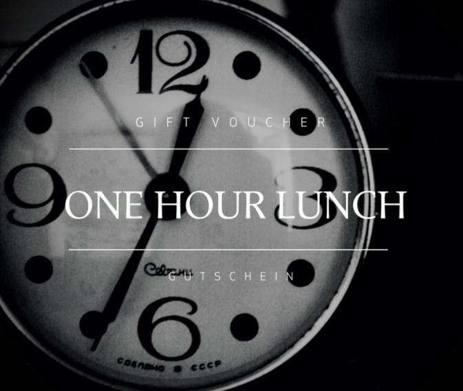 One Hour Lunch 2-course menu