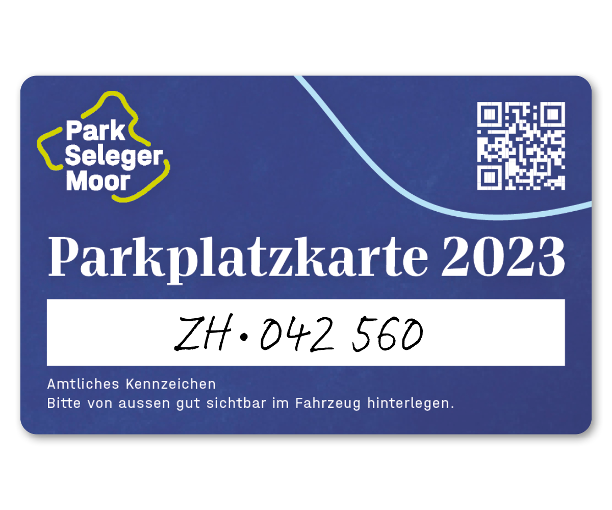 Parkplatzkarte 2023 (CHF&nbsp;12) Gültig bis 31.12.2023