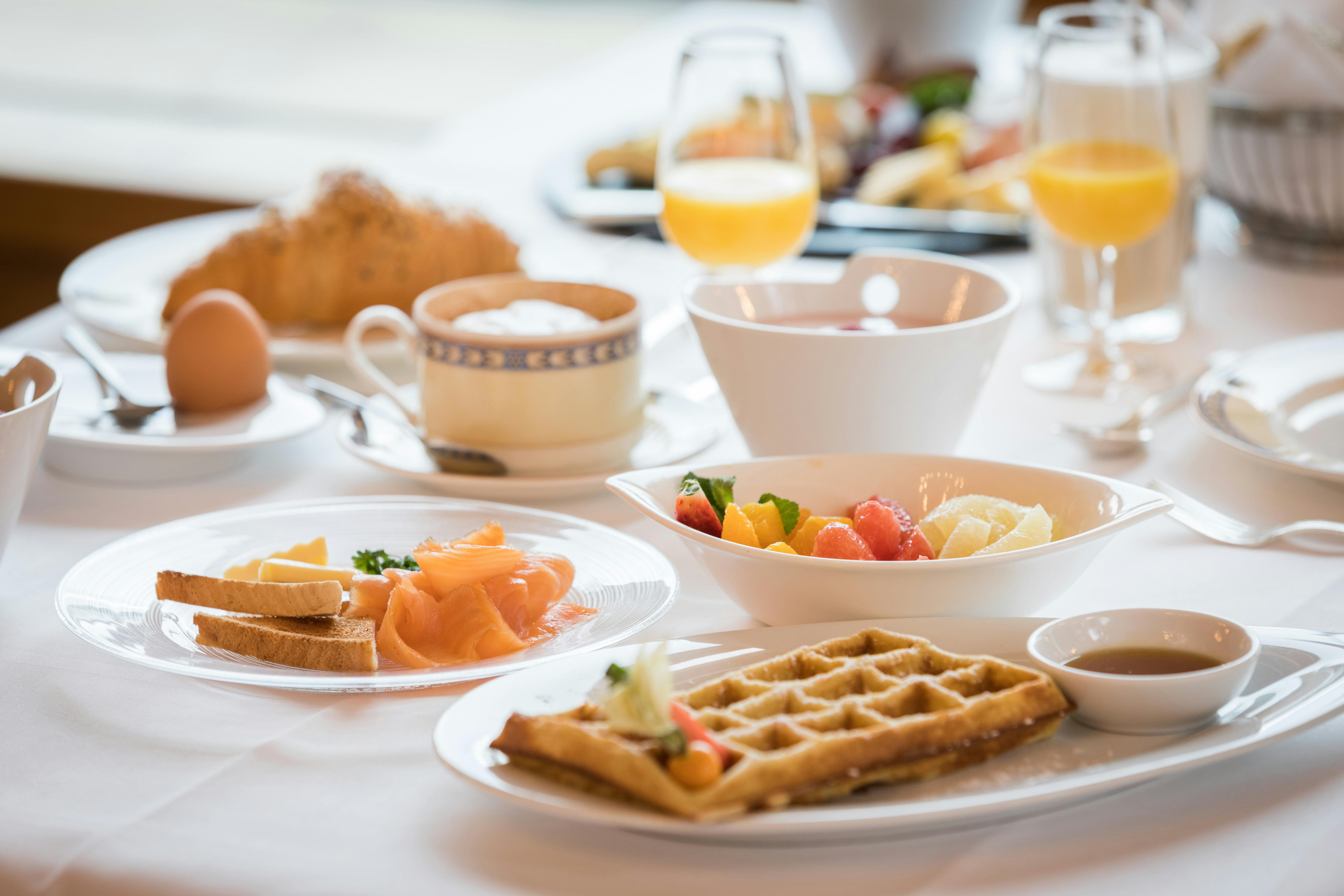 Petit-déjeuner au Walliserhof Grand-Hotel & Spa