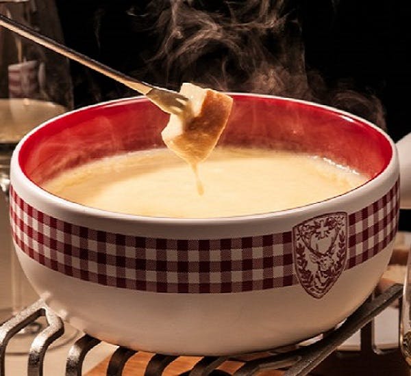 Genussvolle Mittagspause mit einem Fondue<br>