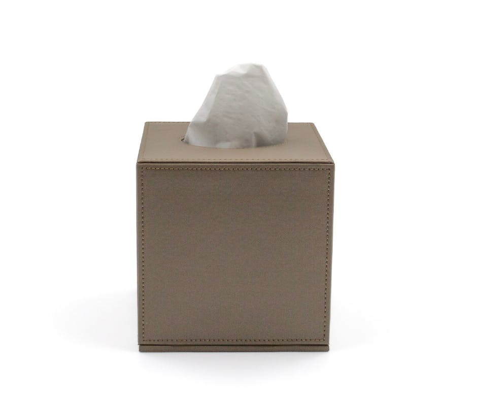 Boîte carrée pour mouchoirs
