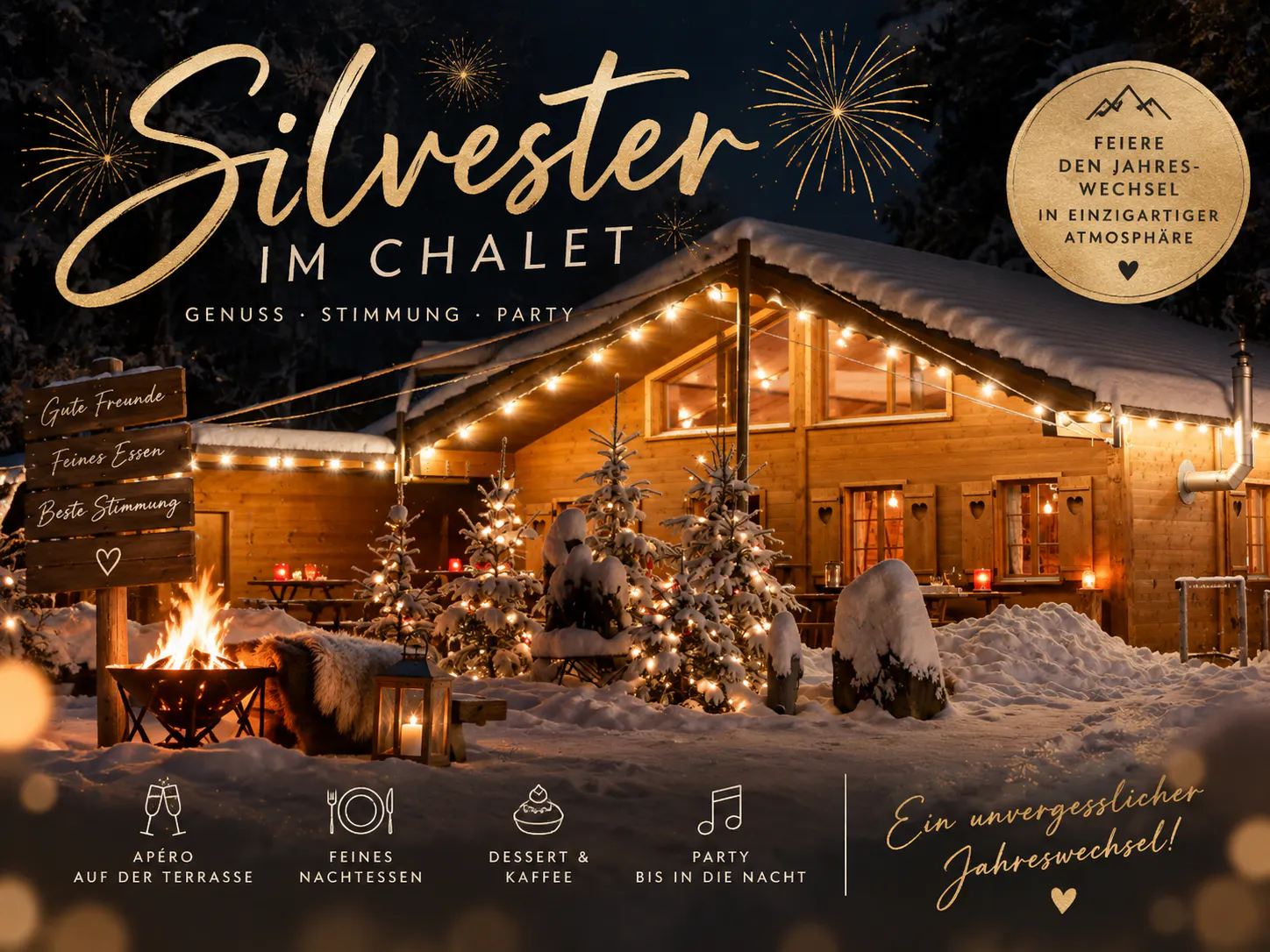 Silvester - Alpenchic im Chalet