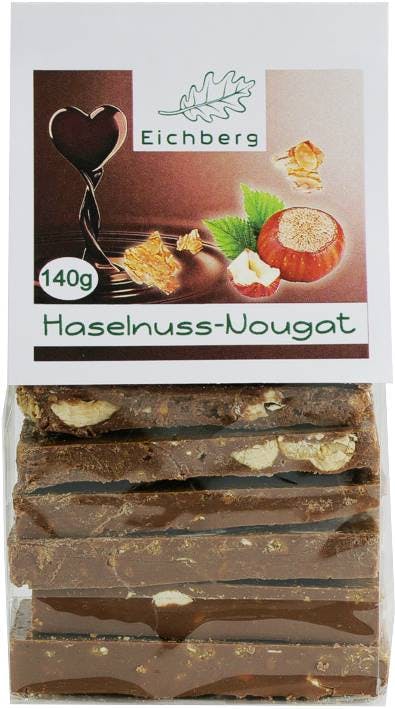 Bruchschokolade Haselnuss-Nougat 140g