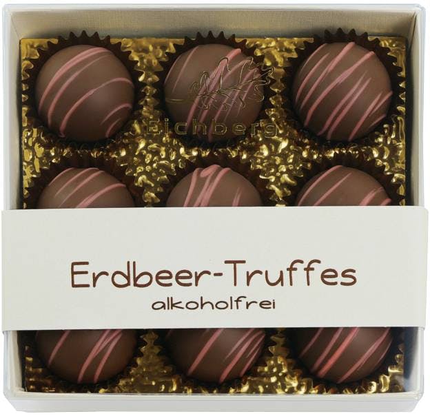 Erdbeer-Truffes (ohne Alkohol) 9 Stk.