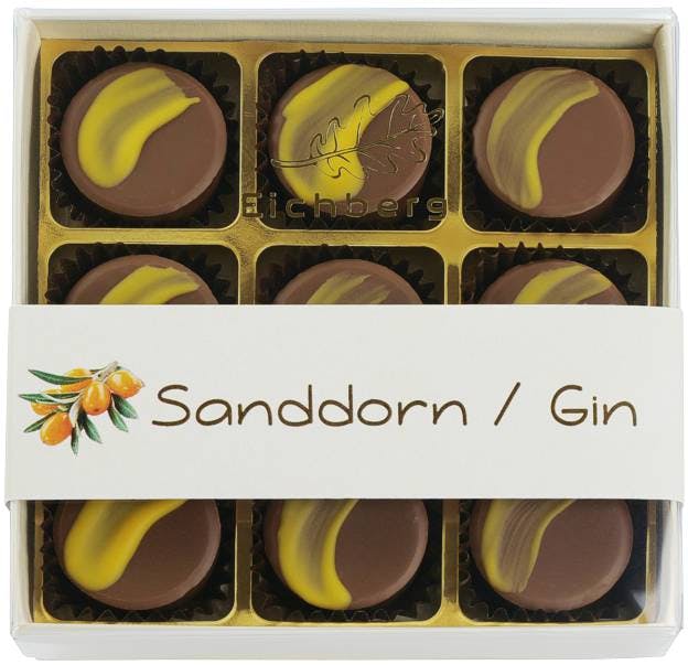 Sanddorn Gin Praline 9 Stk. 