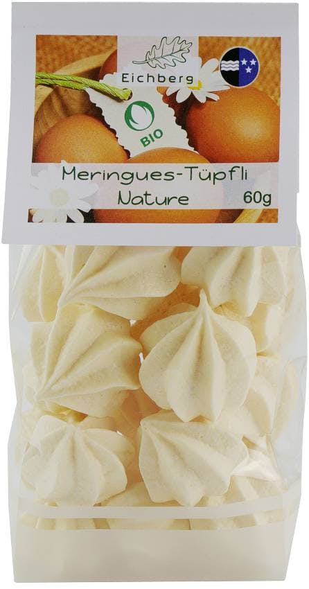 Meringues-Tüpfli nature BIO Knospe 60g