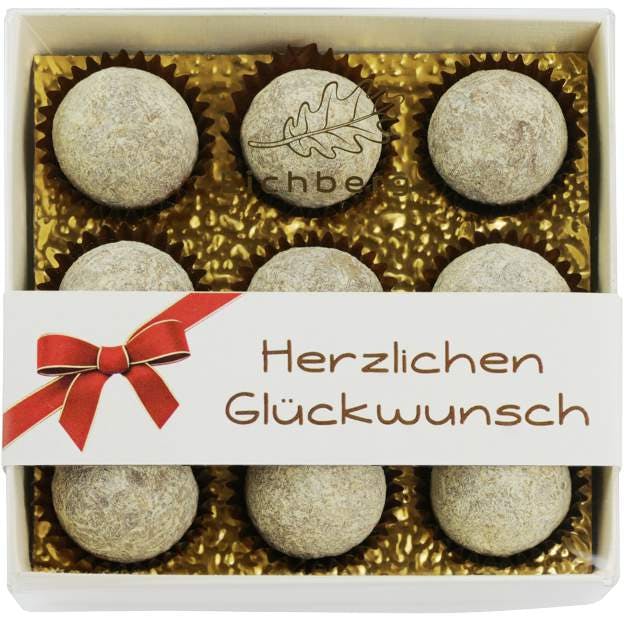 Herzlichen Glückwunsch / Champagner-Truffes 9 Stk.