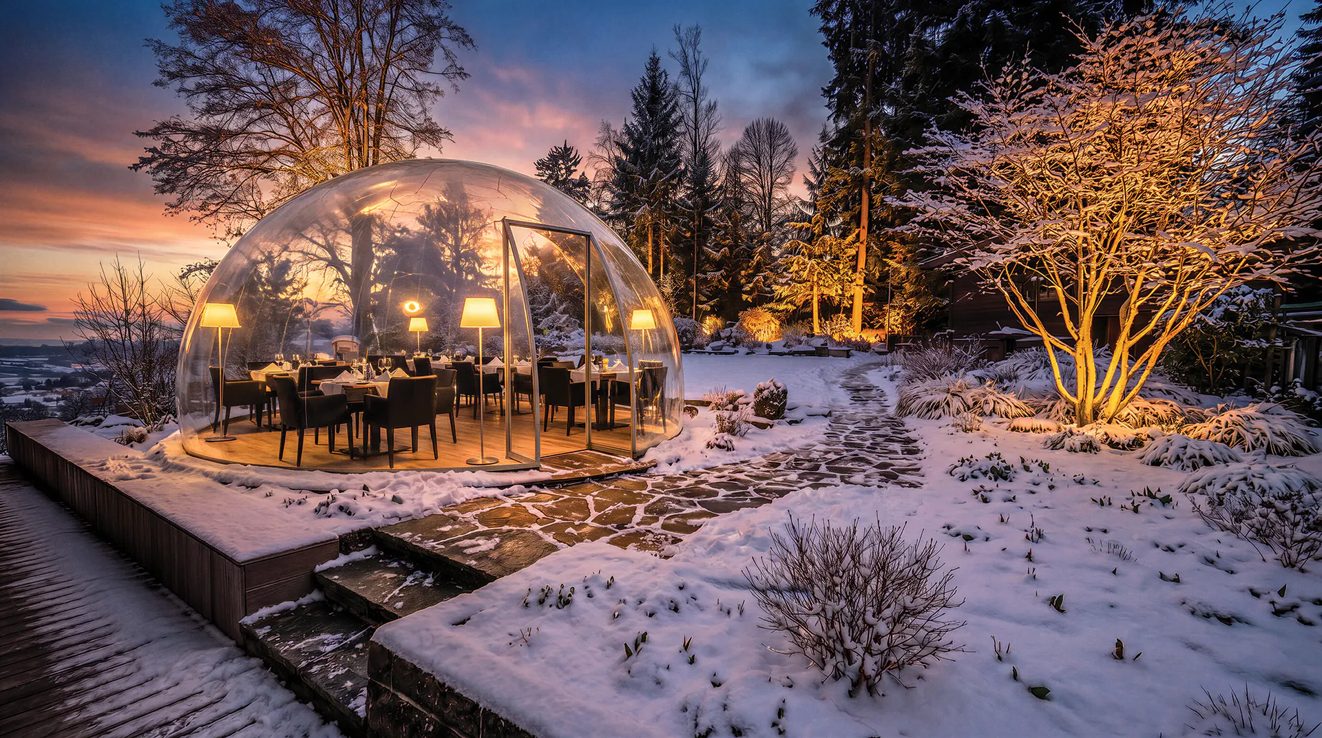 Fleisch-Fondue-Plausch im Moosegg Winter Dome