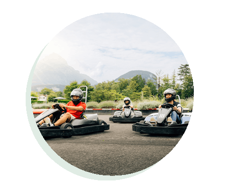 Riding school and go-kart