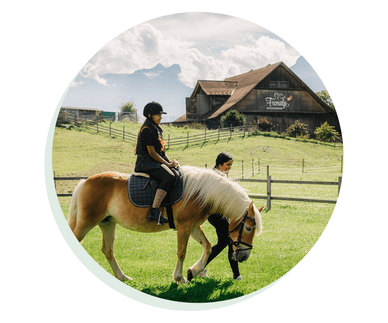 Pony- und Pferde-Reiten