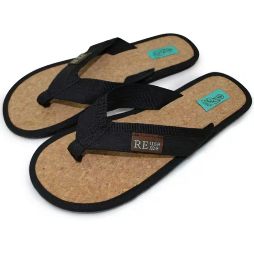 ReUseMe Flip Flops mit Kork Innensole
