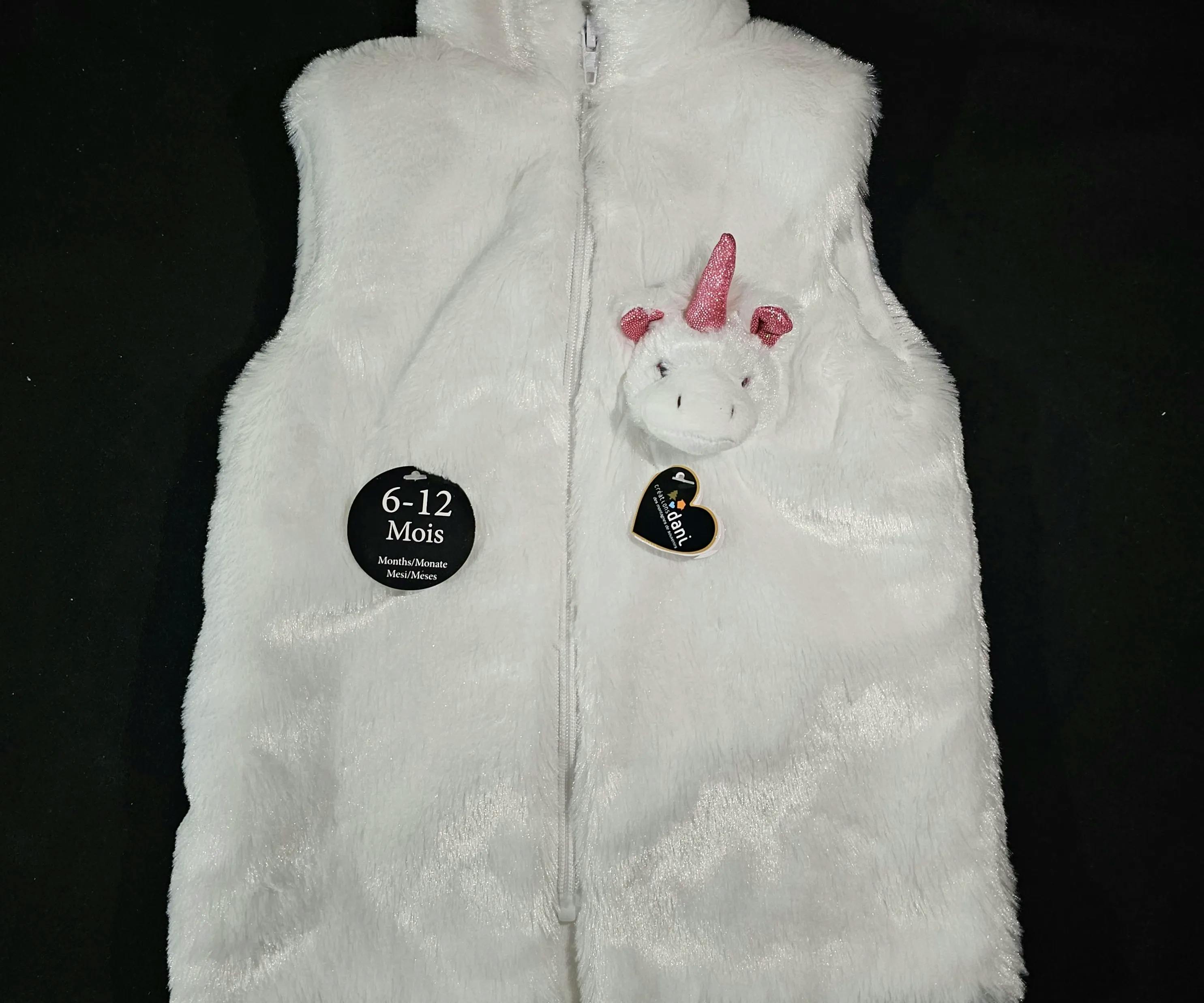 Plüsch Gilet mit Einhorn 