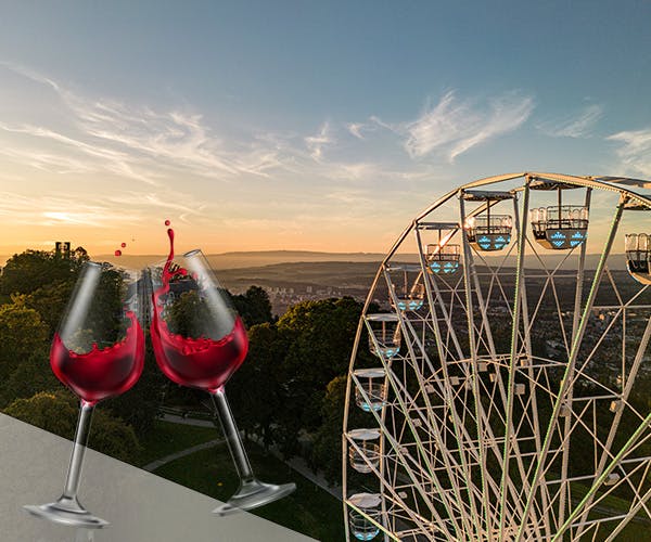 Dégustation du vin sur la grande roue