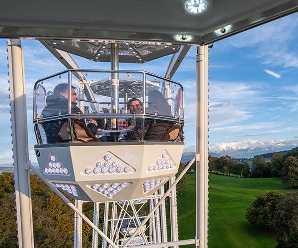 Raclette-Fun on the Ferris wheel