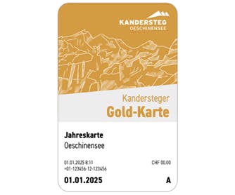 Jahreskarte Gold Oeschinensee inkl. Skifahren (Postversand)