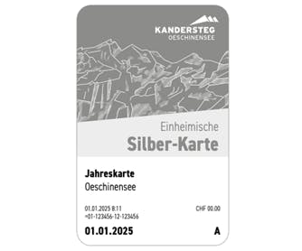 Jahreskarte Silber Oeschinensee inkl. Skifahren (Postversand)