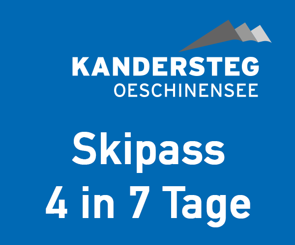 Skitageskarte 4 in 7 Tage Kandersteg Winter 2023/2024