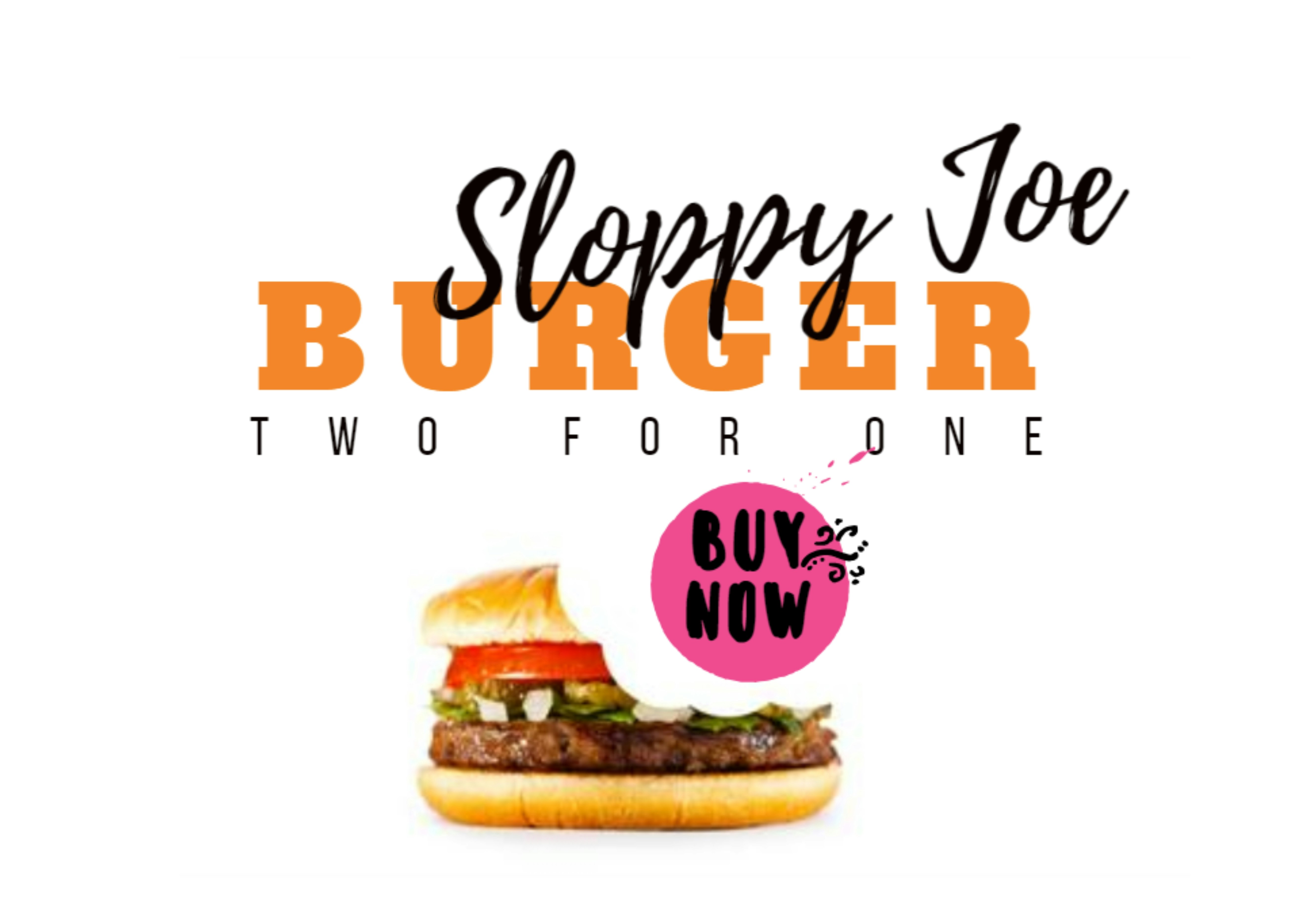DIENSTAG AKTION - Sloppy Joe Burger für Zwei 13,80