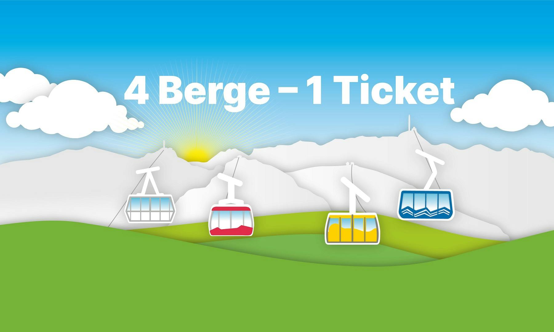 4 Berge - 1 Ticket