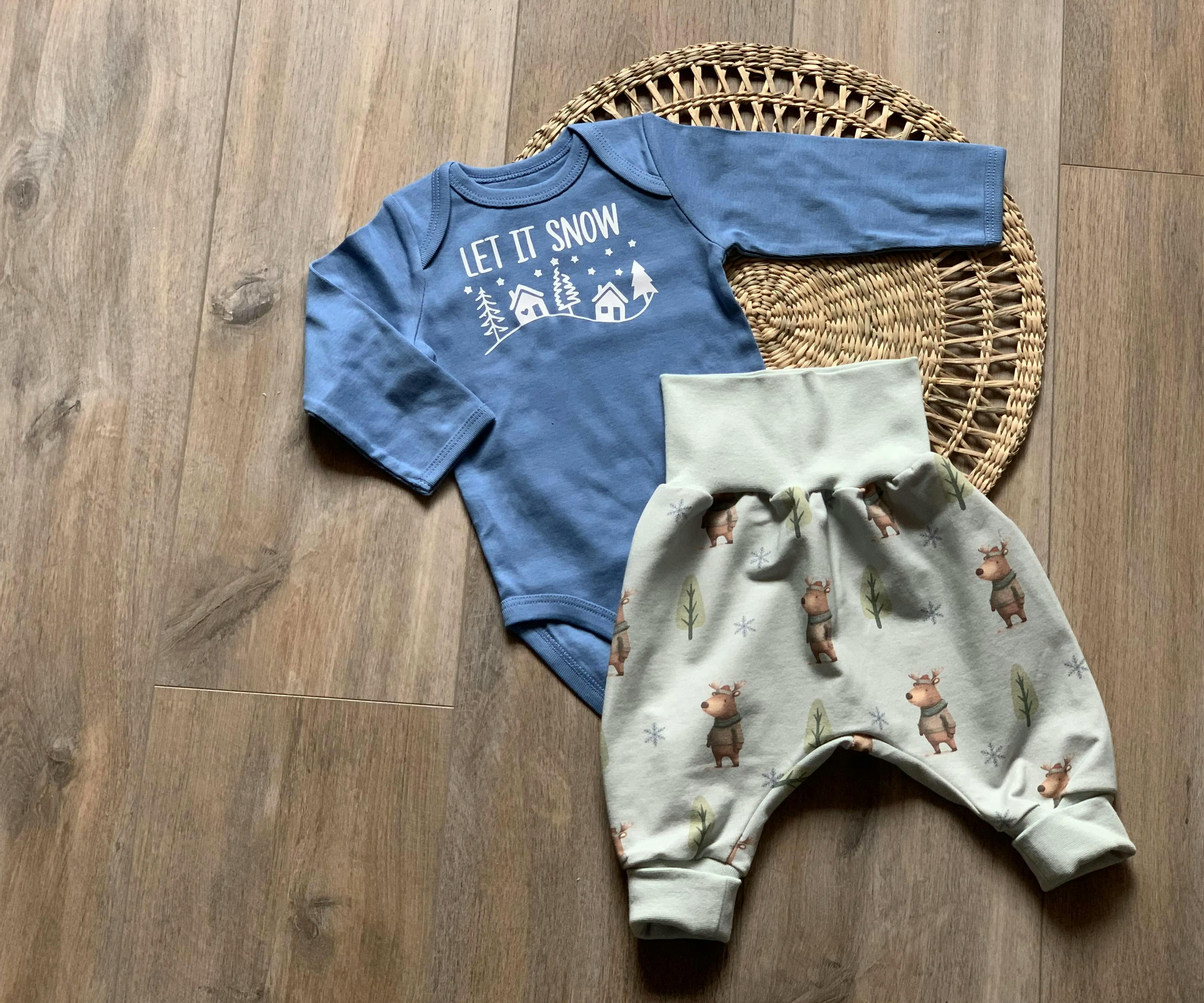 Babyset Elch im Tannenwald Gr. 68