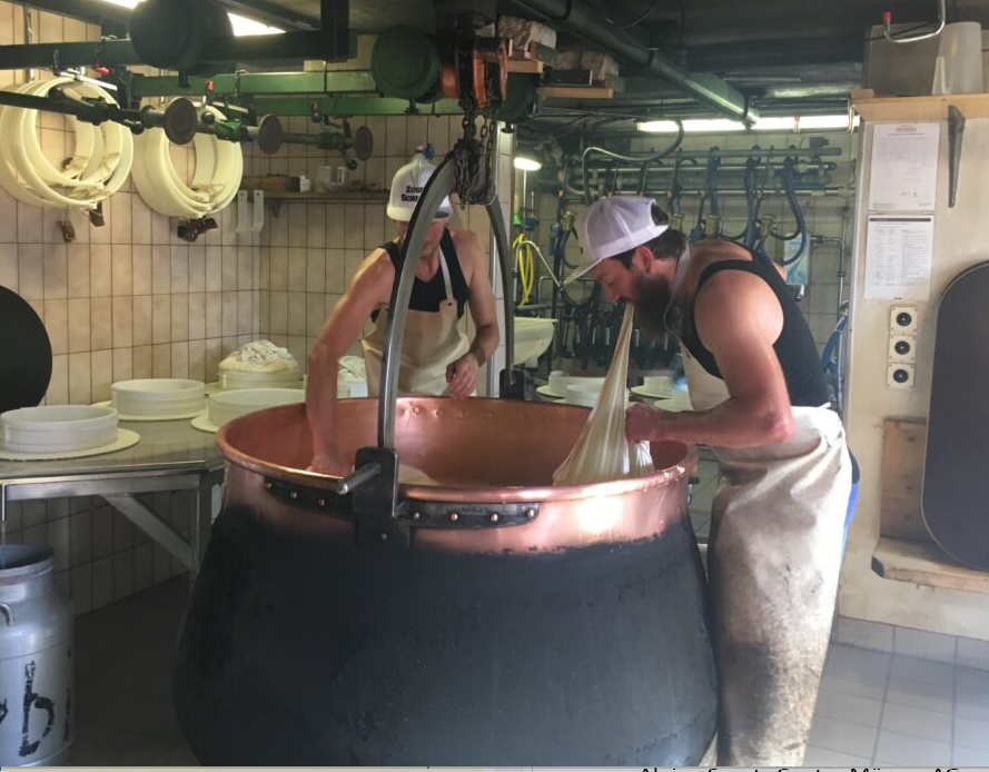 Visit to an alpine cheese dairy with breakfast