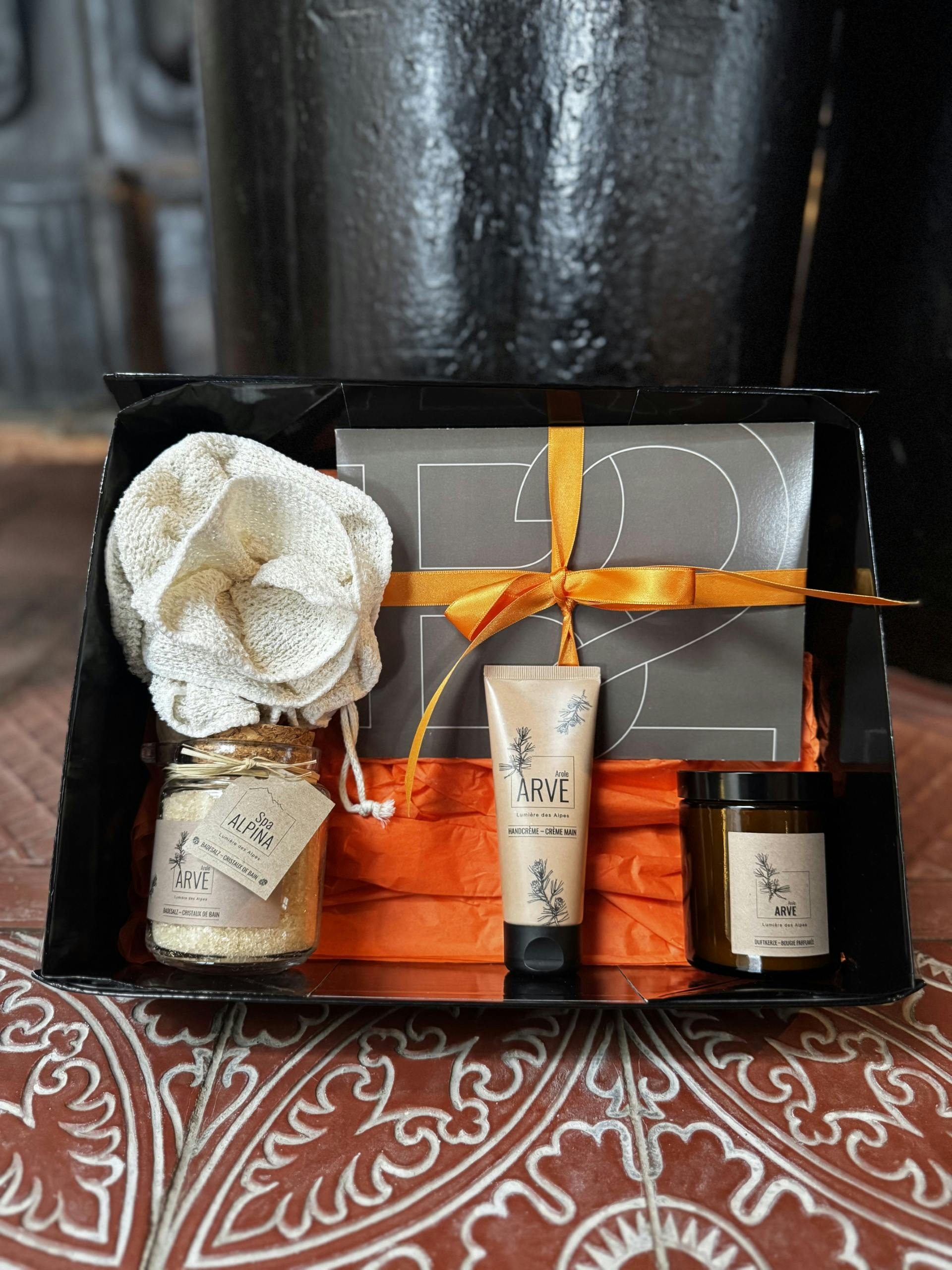 Geschenkbox "Wellness" mit Gutschein