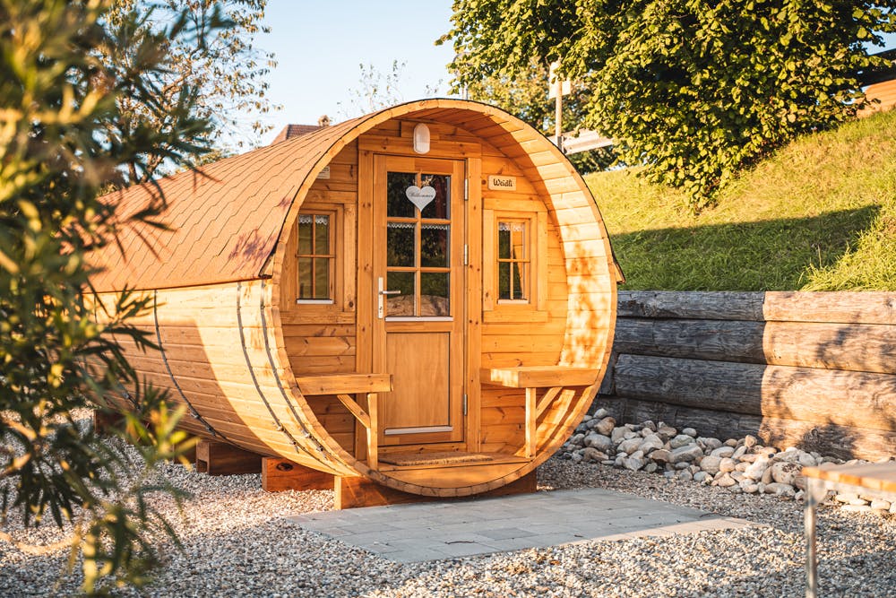 Schlafen im Wohnfass