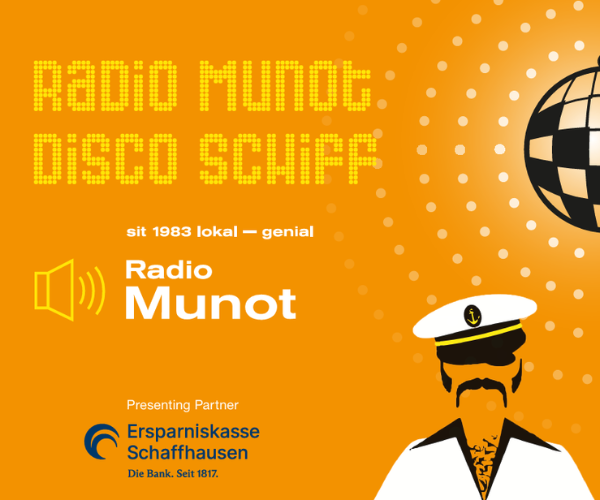 Radio Munot Disco-Schiff ab Schaffhausen