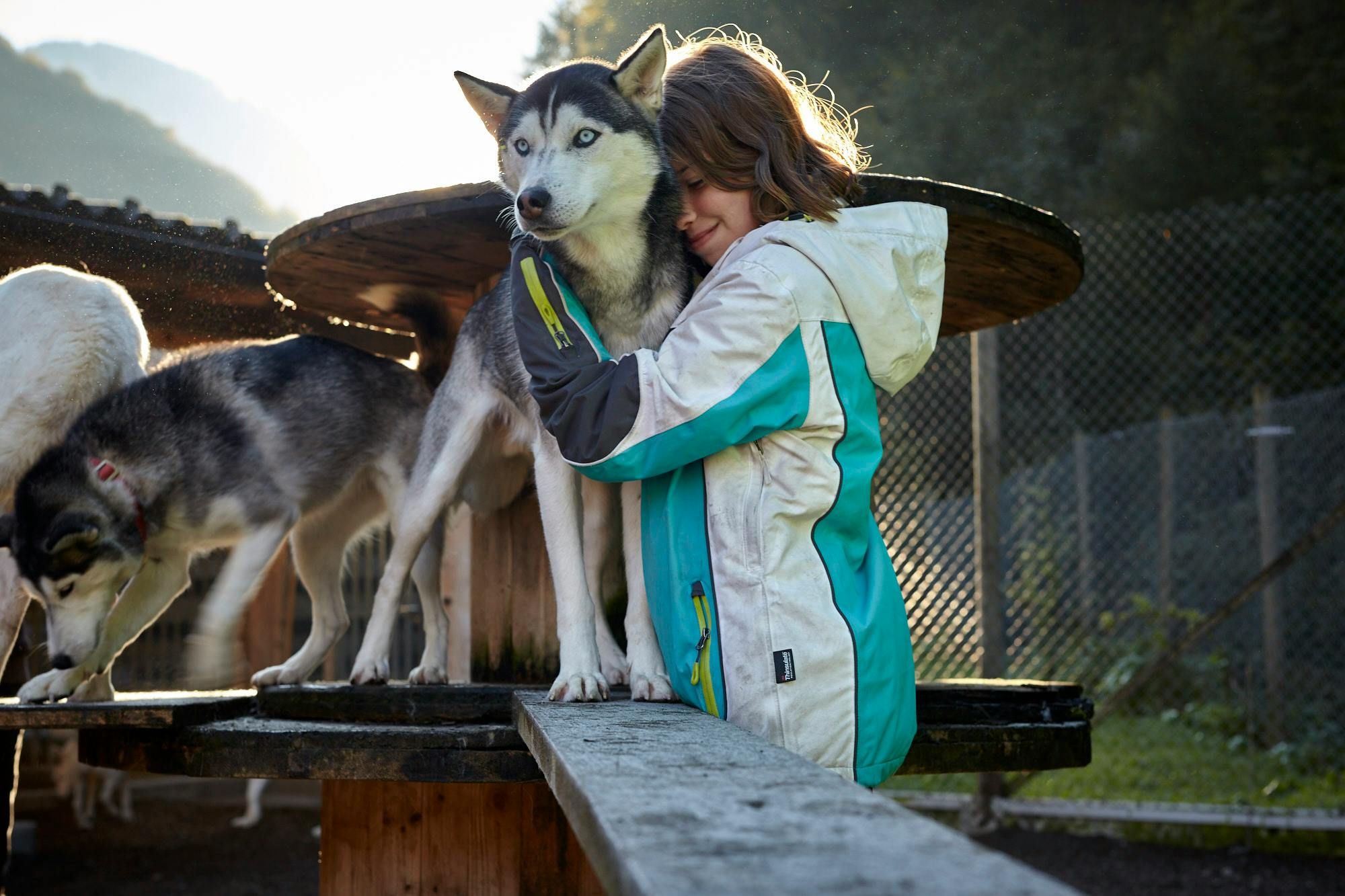 Besichtigung Huskygehege
