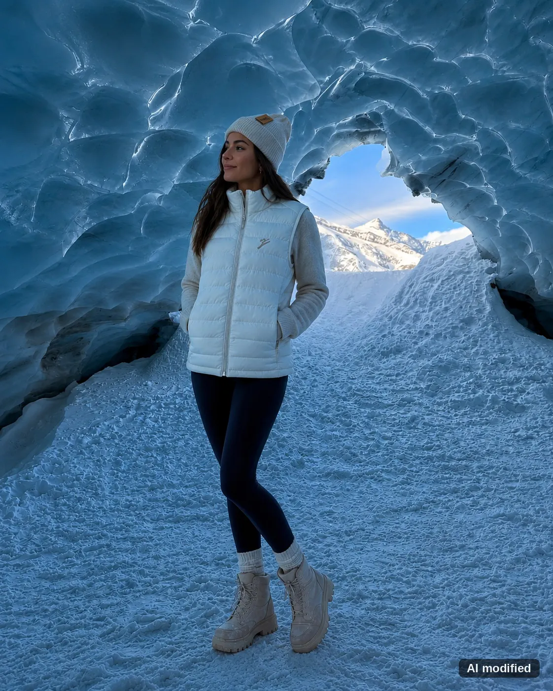 Gilet de montagne blanc