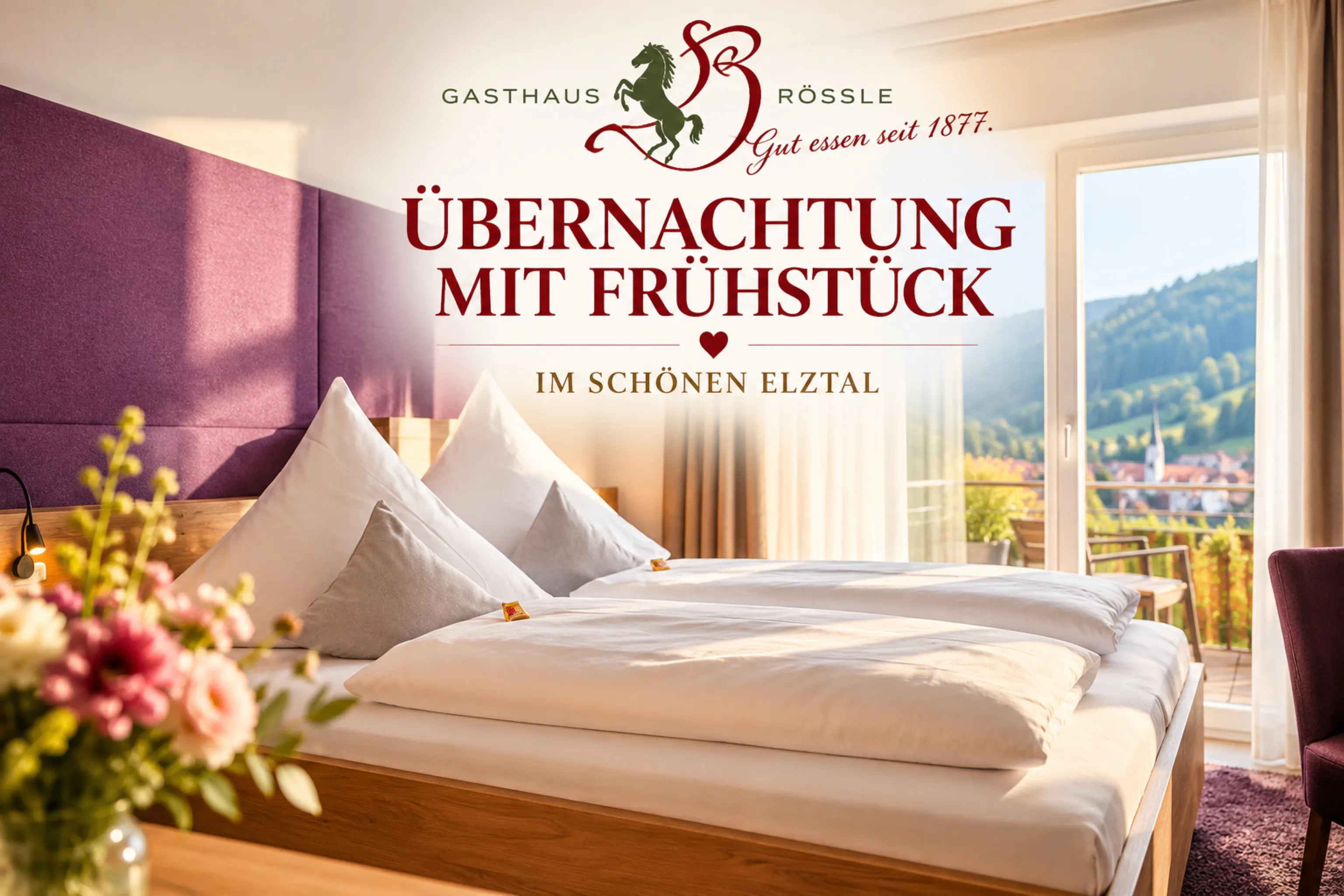 Übernachtung mit Frühstück im schönen Elztal