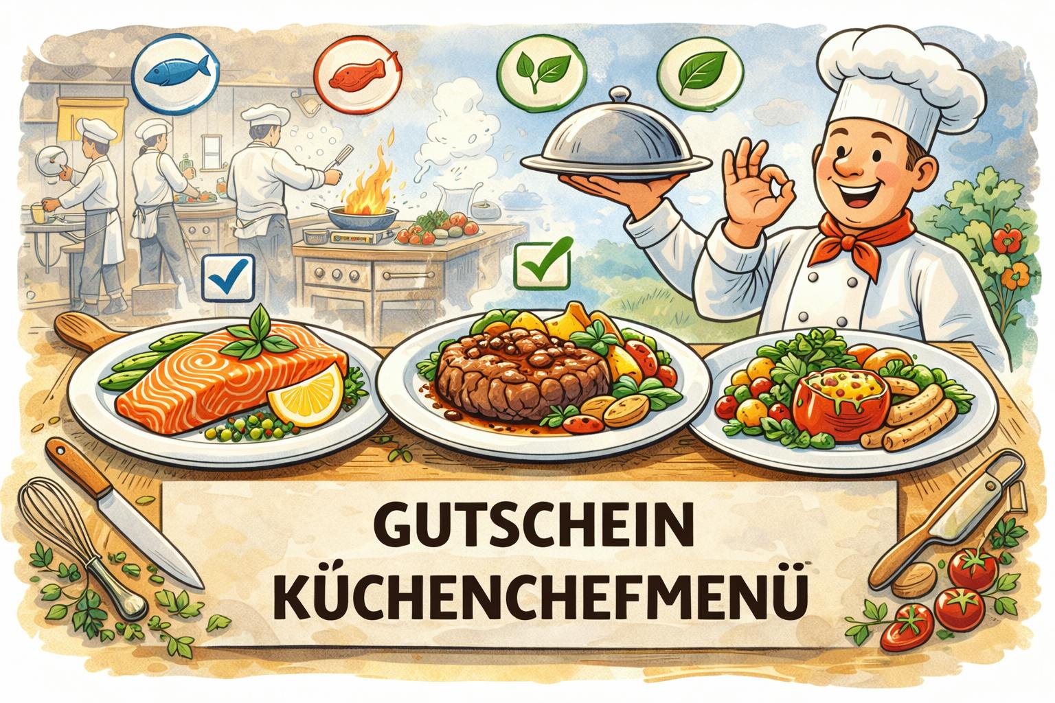 Küchenchefmenü