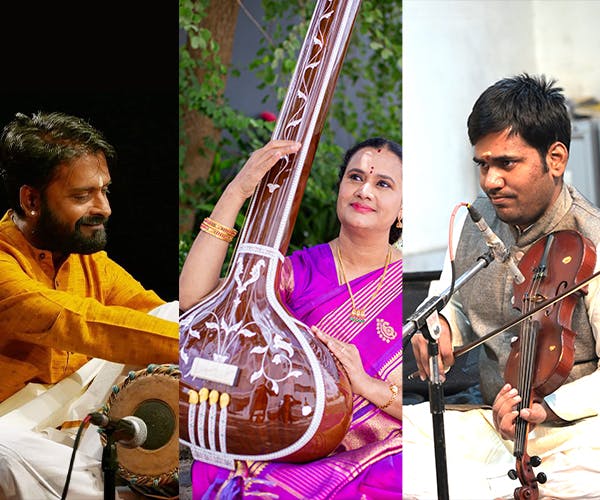 Musik aus Indien mit Uma Kumar, Chidu Narayanan und Raghavendra Prasath