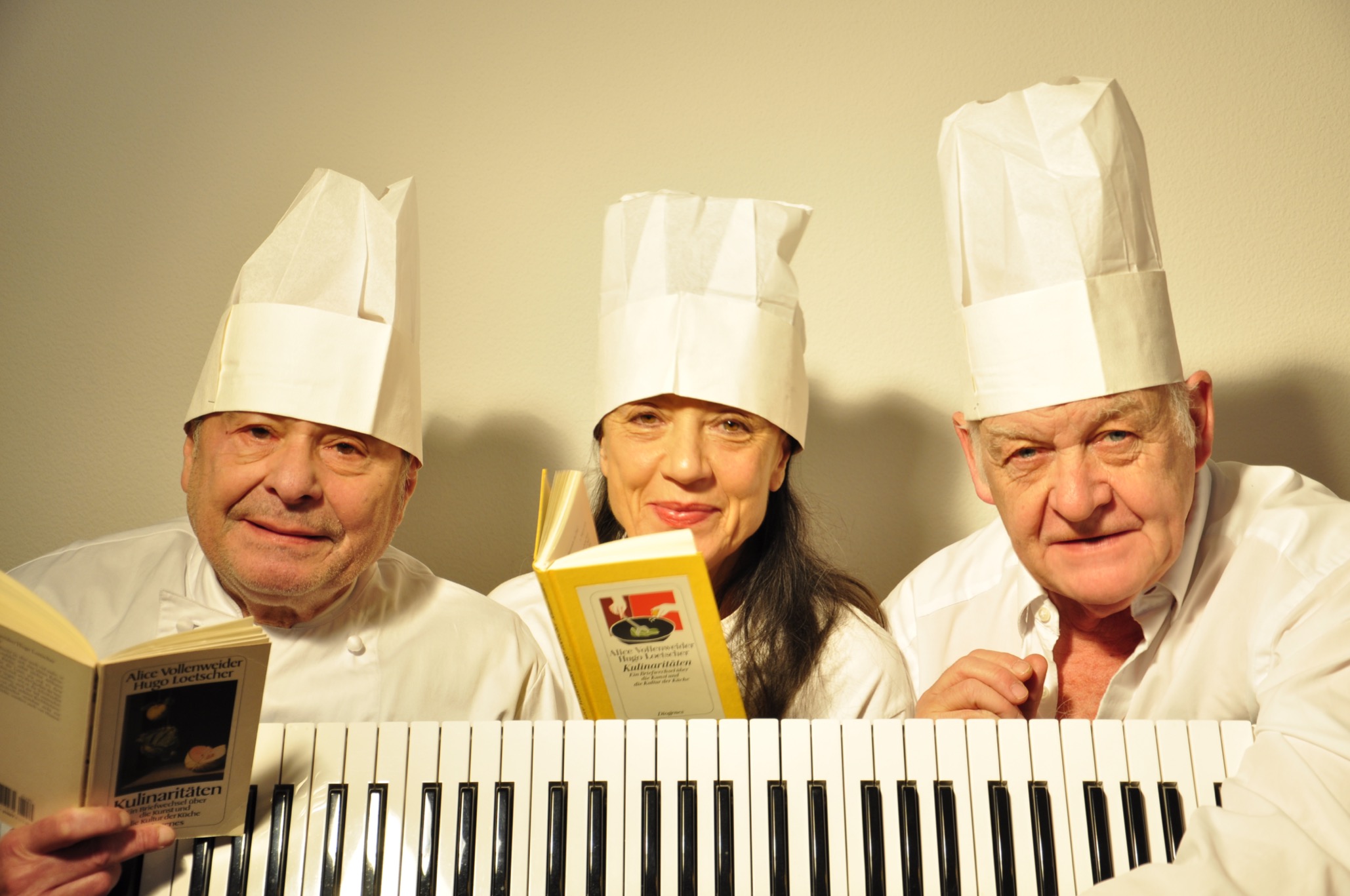 Kulinaritäten – literarisch-kulinarischer Abend, Graziella Rossi, Helmut Vogel, Daniel Fueter (Klavier)