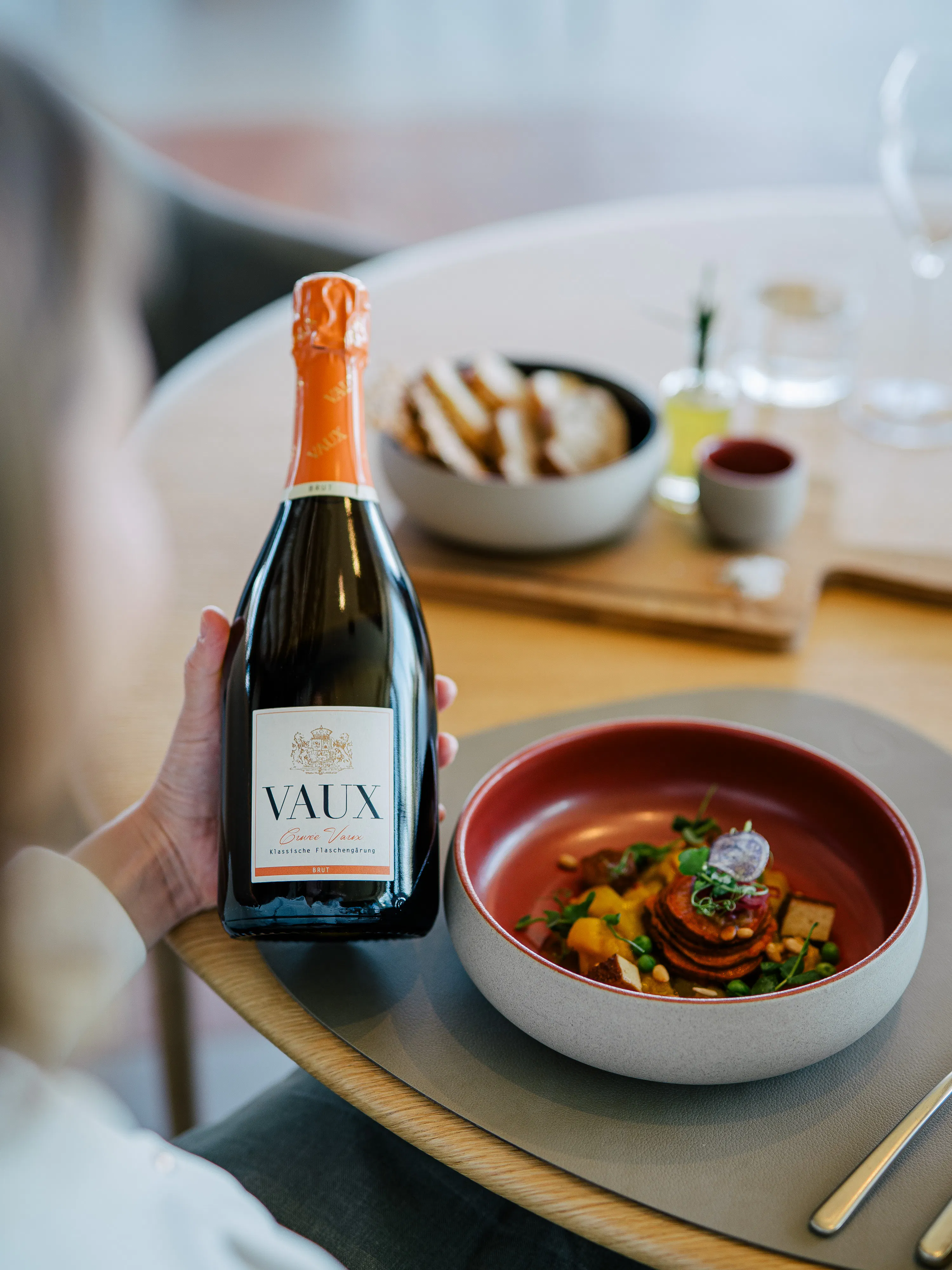 Schloss Vaux Sommerlunch auf der Sonne Terrasse