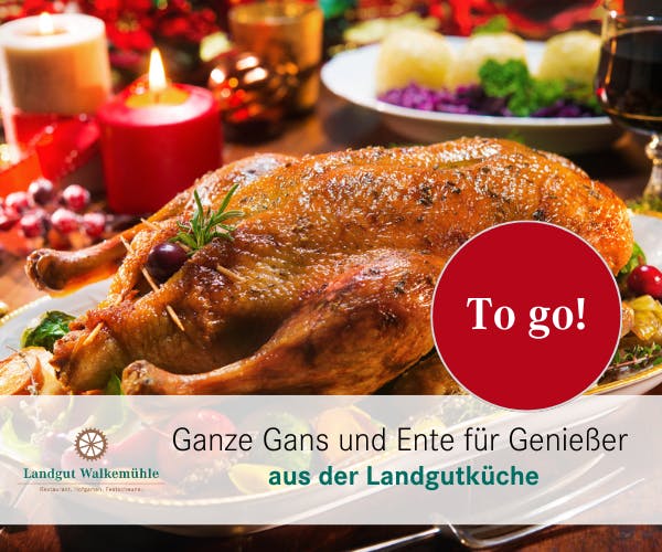 Ganze Gans & Ente auf dem Landgut Walkemühle – to go