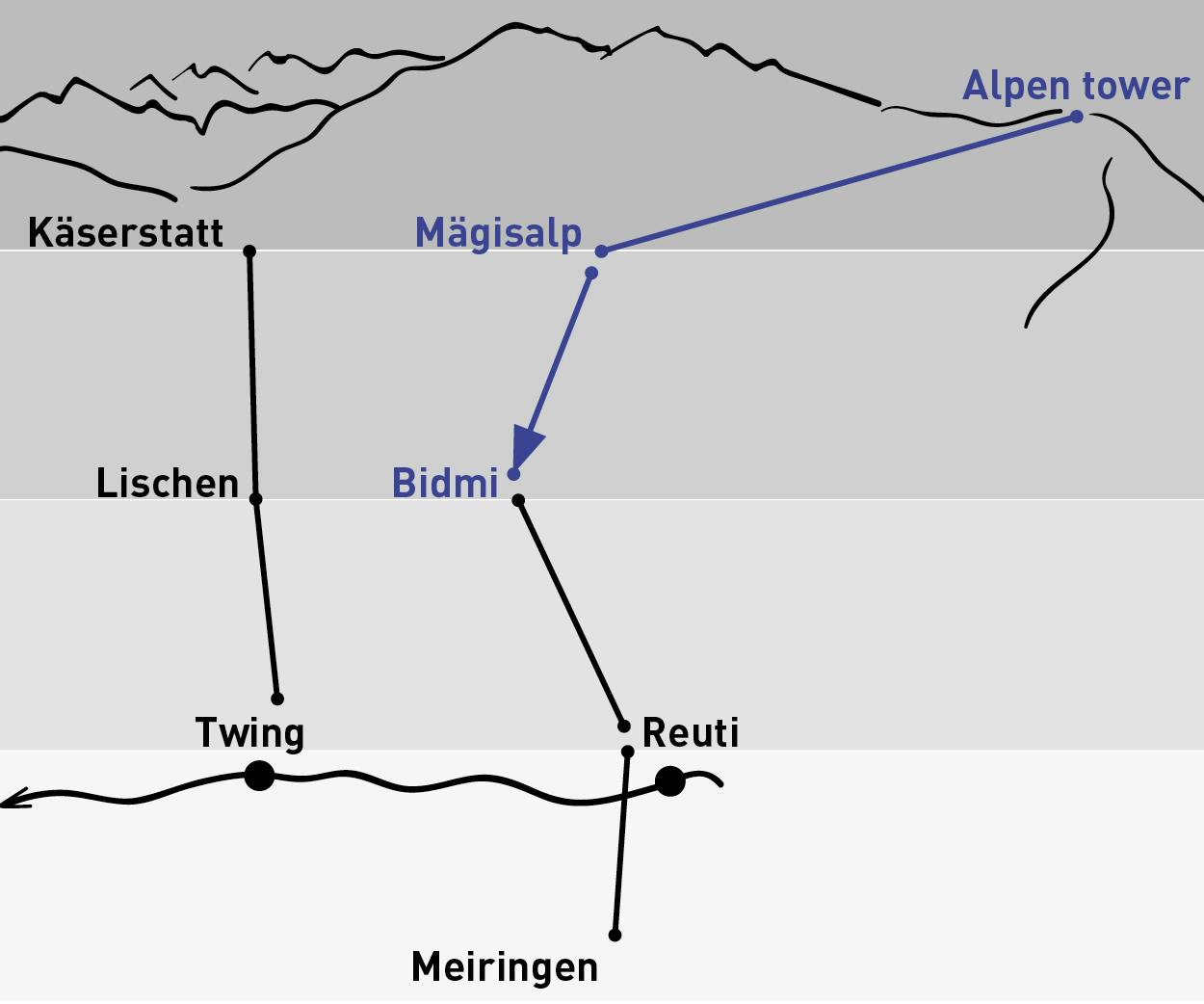 Alpen tower - Bidmi | Aller simple