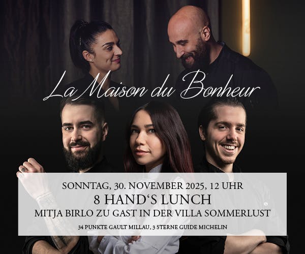 8 HAND‘S LUNCH / MITJA BIRLO ZU GAST IN DER VILLA SOMMERLUST