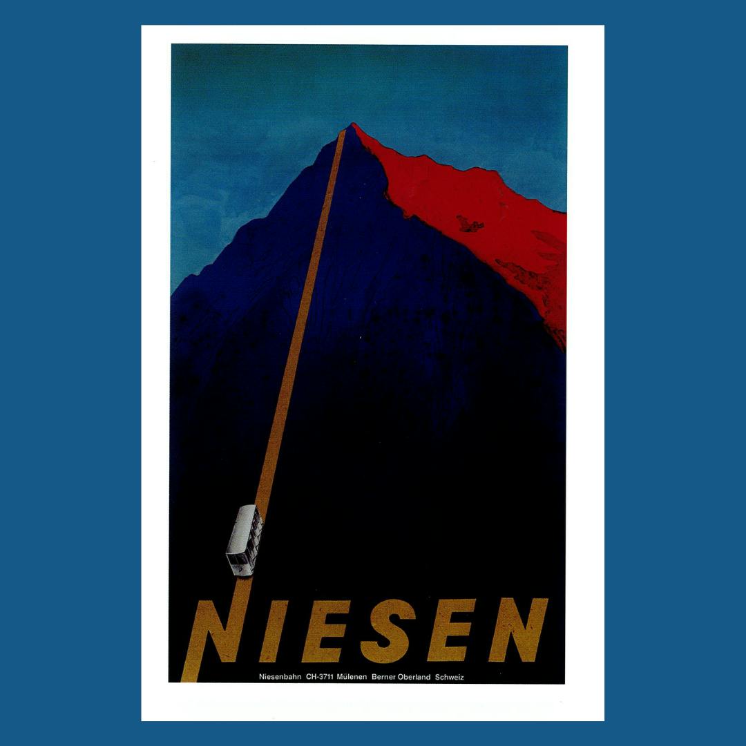 Nostalgische Niesen-Postkarte