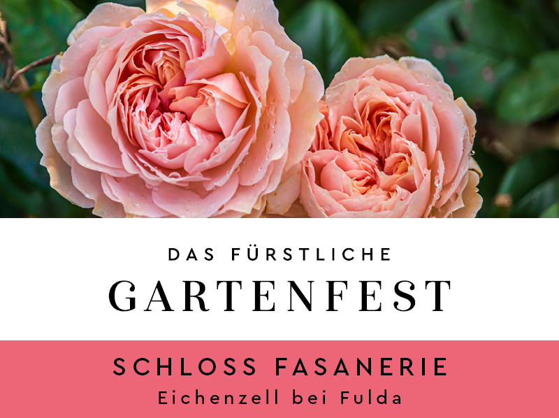 Gutschein für Tageskarten zum Fürstlichen Gartenfest Schloss Fasanerie