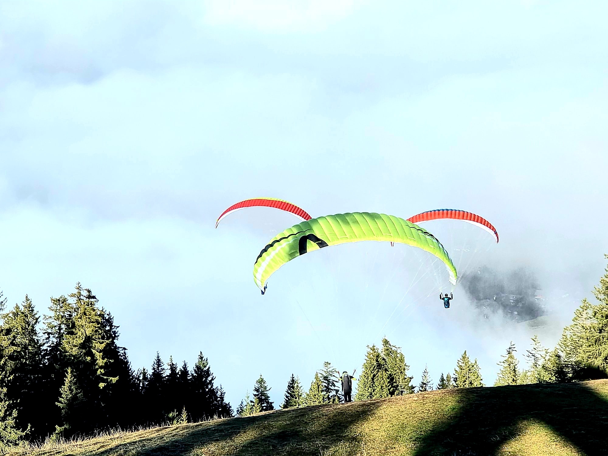 Carte journalière pour parapente (été 2024)