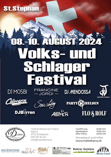 Volks und Schlagerfestival Hotel Diana LenkSimmental Tourismus AG