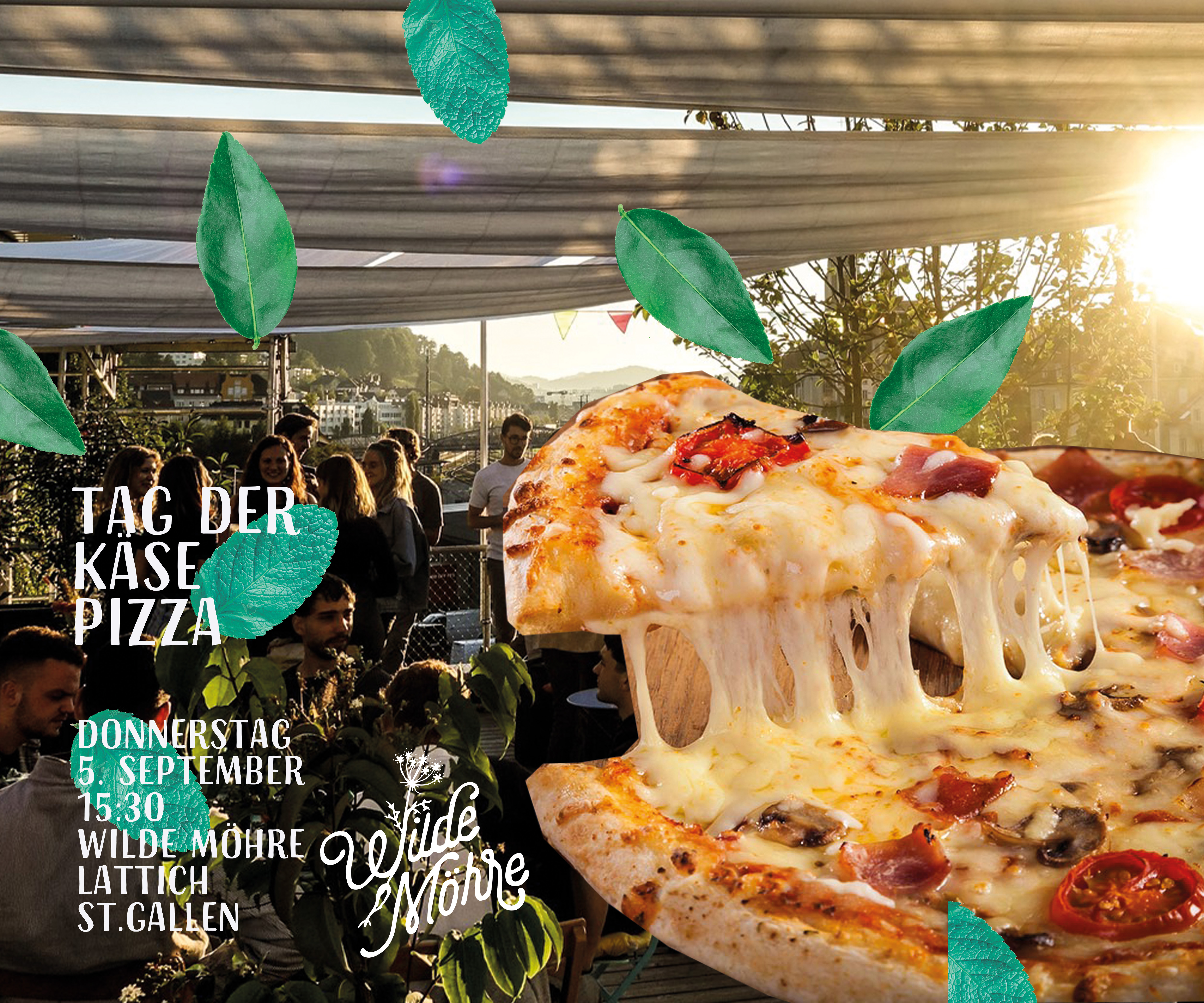 Tag der Käsepizza auf unserer Rooftopbar!