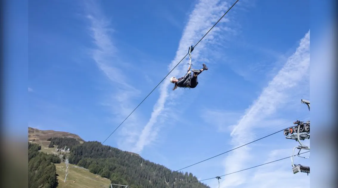 1x Zipline excluding chairlift - Erlebnisberg Pradaschier