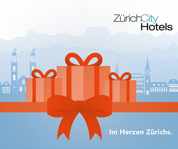Vouchers redeemable in over 20 Zürich City Hotels and 30 restaurants/bars