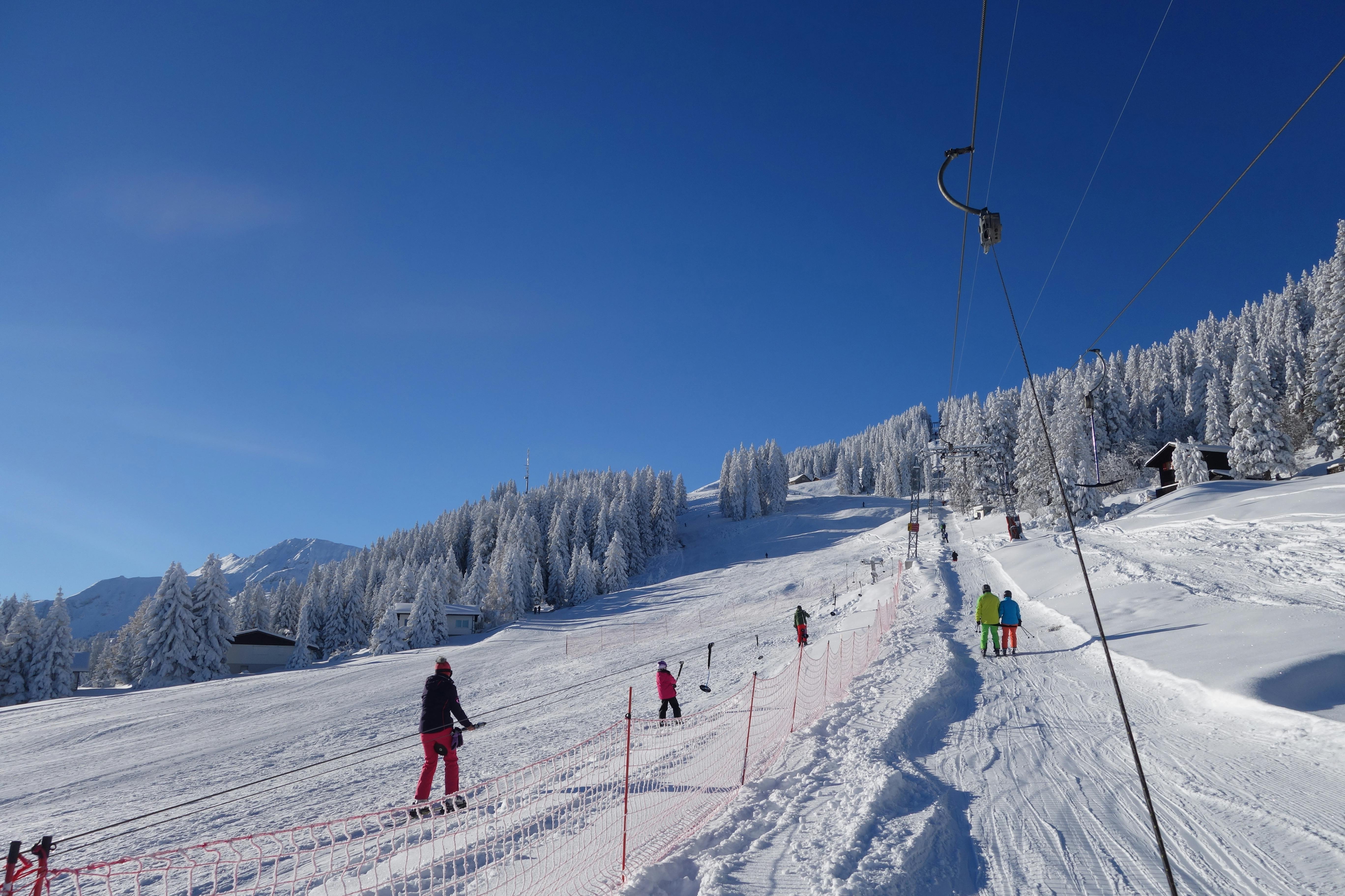 1 Fahrt Skilift Brambrüesch - Hühnerköpfe